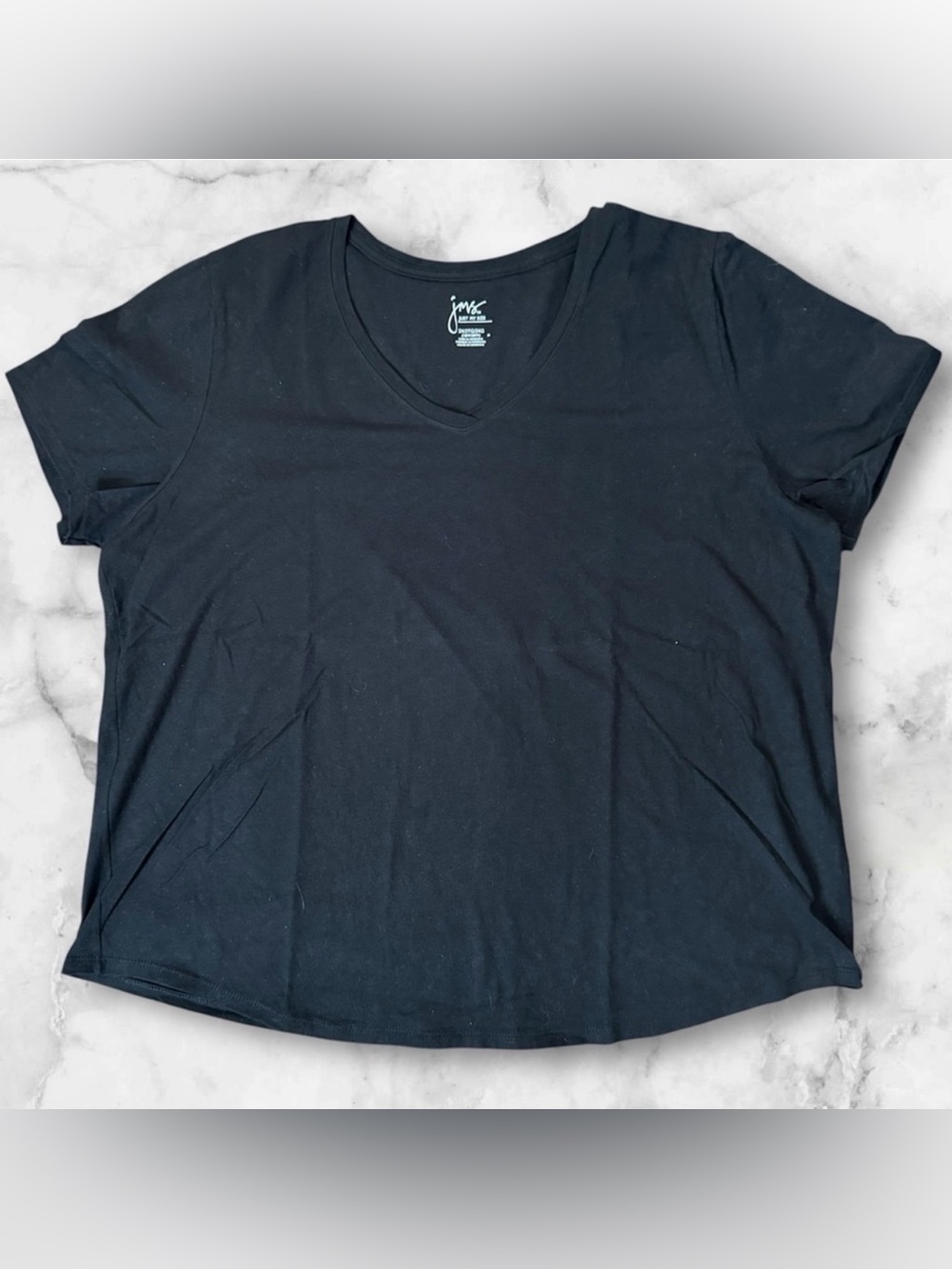 JUST MY SIZE black t-shirt, plus size 2X, 18W/20W